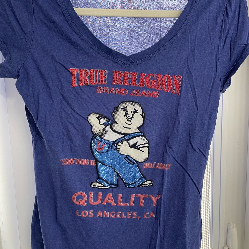 True Religion Blue Graphic T-Shirt